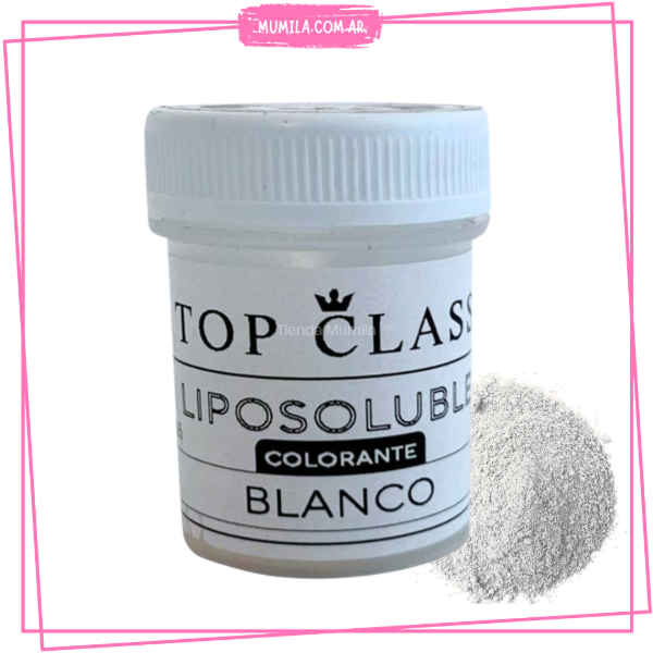 Producto - Colorante Blanco en polvo para chocolate TOP CLASS 5gr