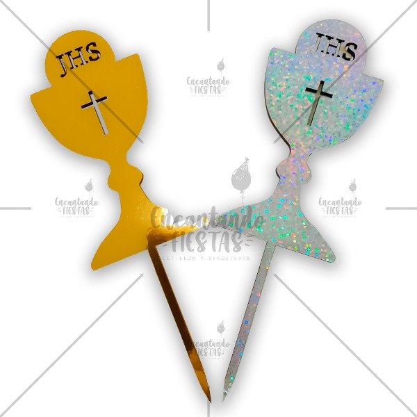 Producto - Adorno Cake Topper Caliz Comunion