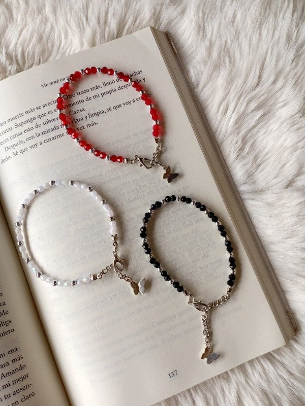 Producto - Pulseras butterfly cristales