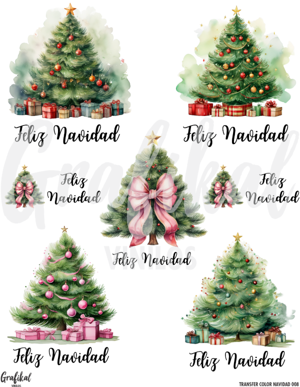 Producto - Transfer Color Navidad 008
