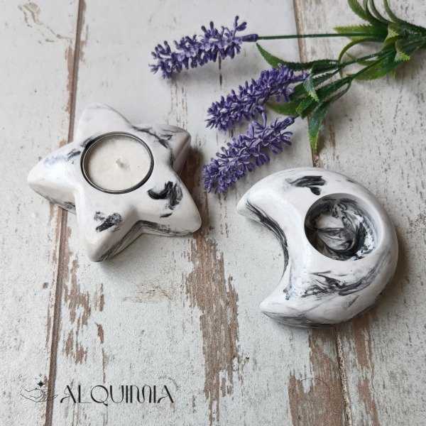 Producto - Set Portavelas Estrella + Media Luna