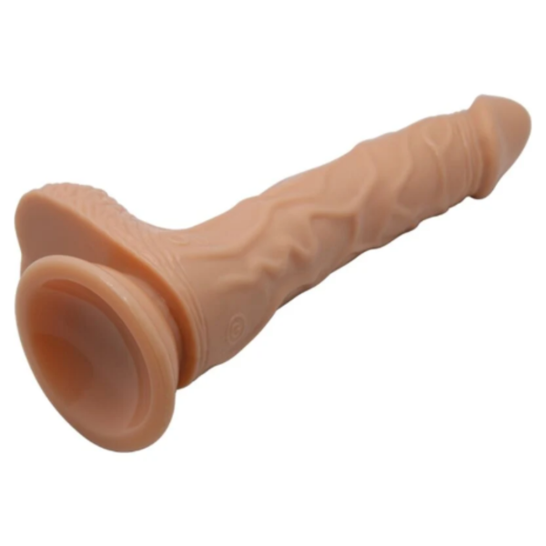 Producto - Dildo Vibrador Realista 21cm con Movimiento, Rotación y Empuje USB - 4