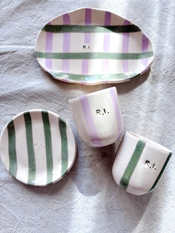 Producto - Set de vaso, plato y bandeja - 2