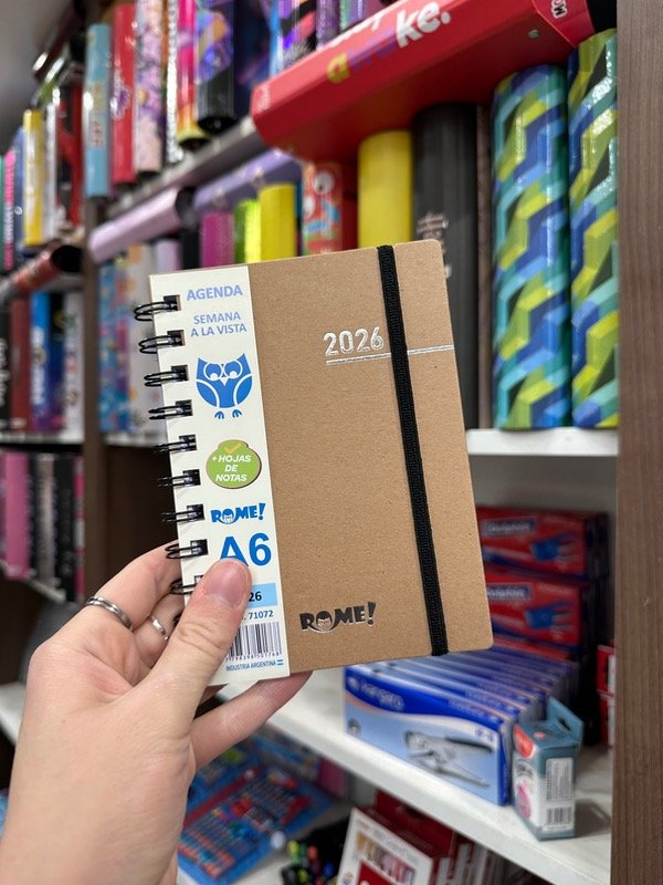 Producto - Agenda KRAFT A6 2026 SEMANAL DETAIL