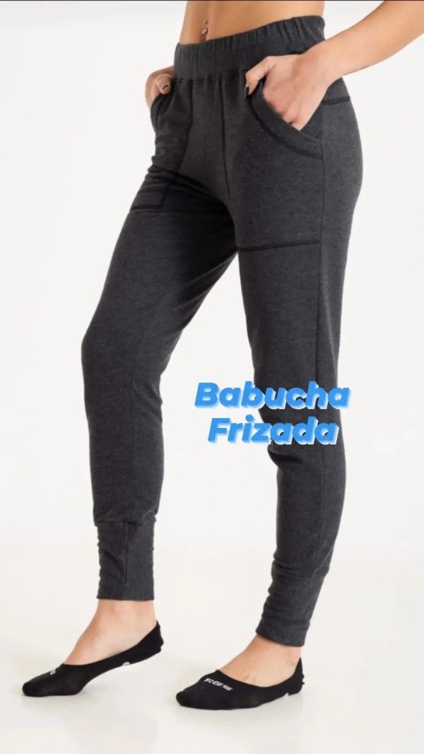 Producto - Babucha con friza RGS Gris