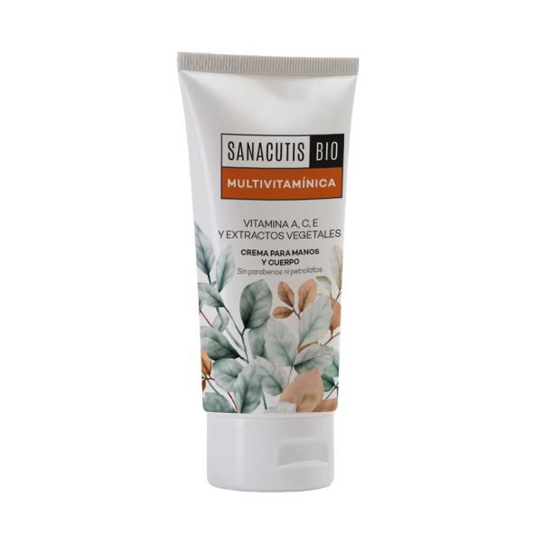 Producto - SANACUTIS CREMA PARA MANOS Y CUERPO MULTIVITAMINICA 85 CC