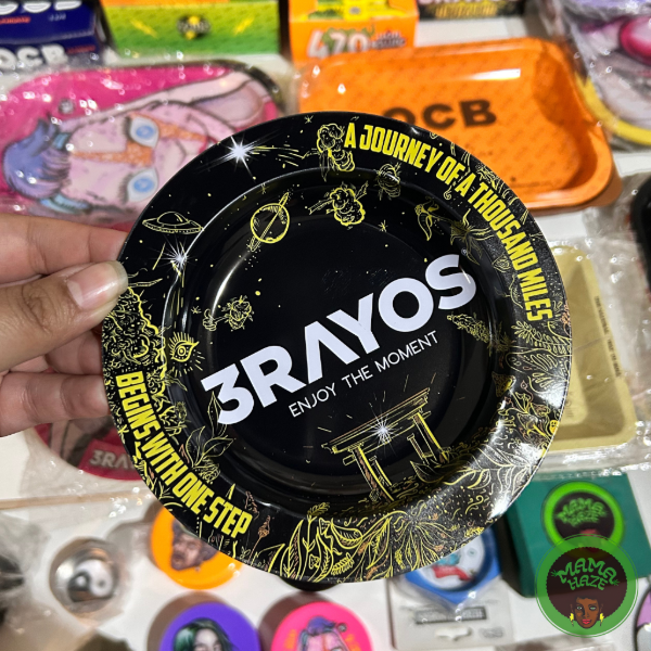 Producto - Cenicero 3 RAYOS Metal Negro