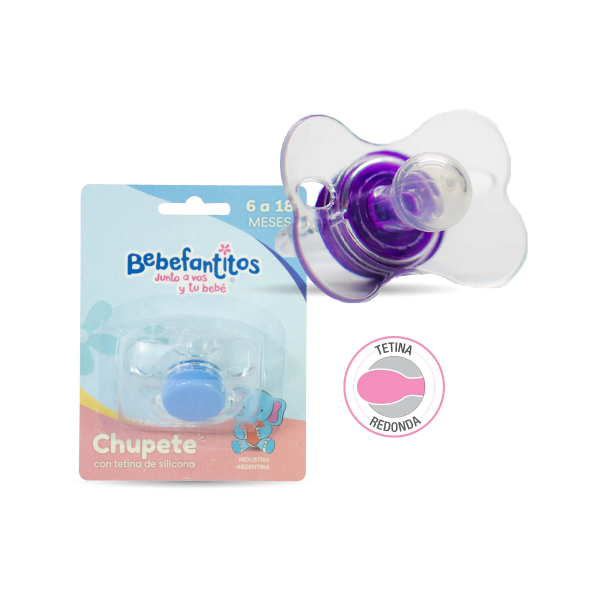 Producto - Chupete Mariposa Tetina de Silicona Redonda T1 Bebefantitos