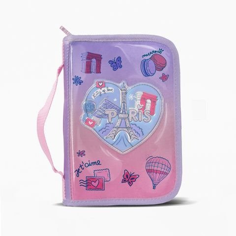 Producto - CARTUCHERA 1 PISO DESPLEGABLE I LOVE 14X22CM FOOTY