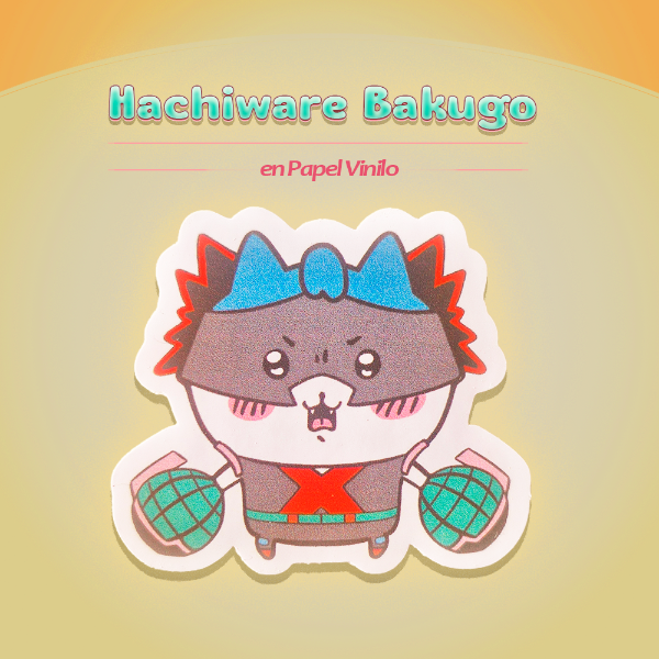 Producto - Hachiware Bakugo (sticker)