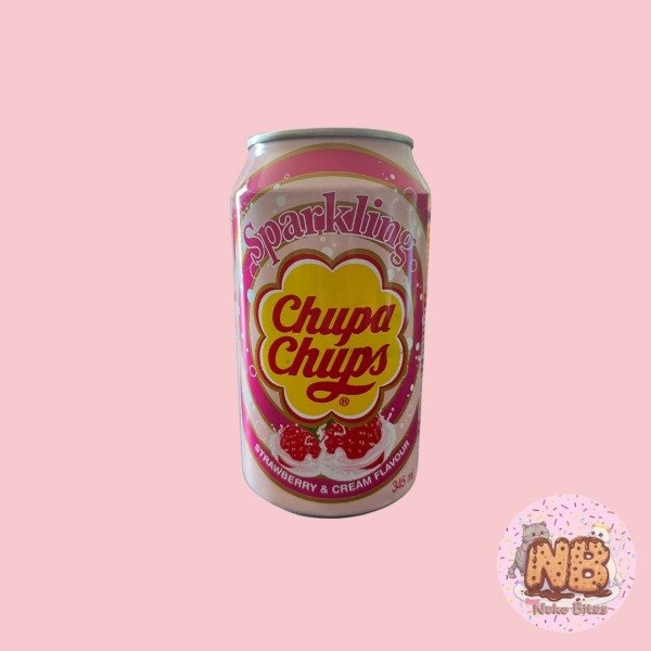 Producto - Lata ChupaChups Sabor Frutillas con Crema