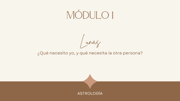 Producto - Clase de Lunas en la Carta Natal: Qué necesito yo y qué necesita la otra persona