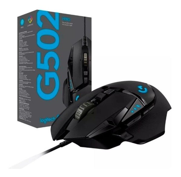 Producto - MOUSE LOGITECH G502 HERO 100 A 25600 DPI RGB