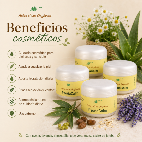 Producto - Pack 4 Cremas para Psoriasis PsoriaCalm - Tratamiento Natural Hidratante 240 g - 1