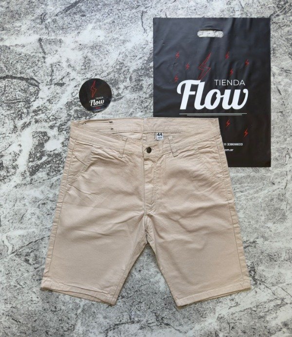 Producto - Bermuda Jean Gabardina Beige