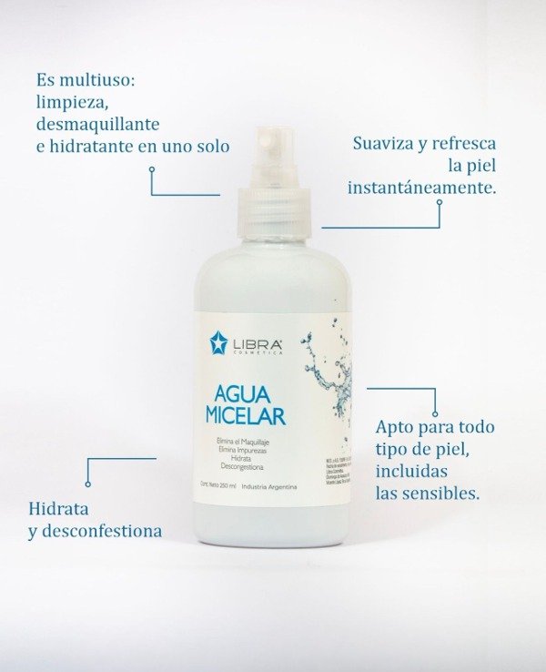 Producto - Agua Micelar LiBra Hipoalergénica 250 ml