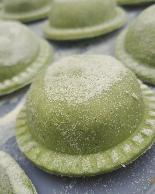 Producto - Sorrentinos de mortadela, pistacho y muzzarella