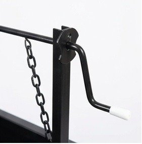 Producto - Parrilla 75cm con fogonero y 4 ruedas EME Navia Criolla - 4
