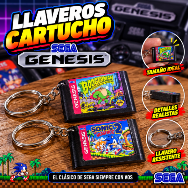 Producto - Llavero Cartucho SEGA