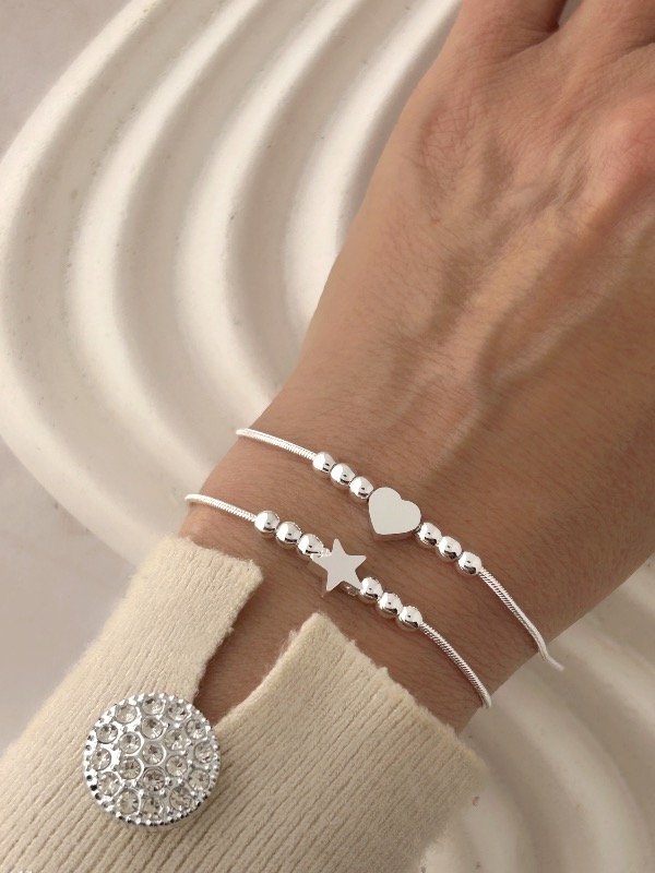 Producto - PULSERA COLA DE RATA Y DIJE 1413
