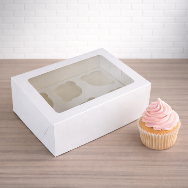 Producto - Caja para 6 cupcakes con visor 26x17x9 - 0