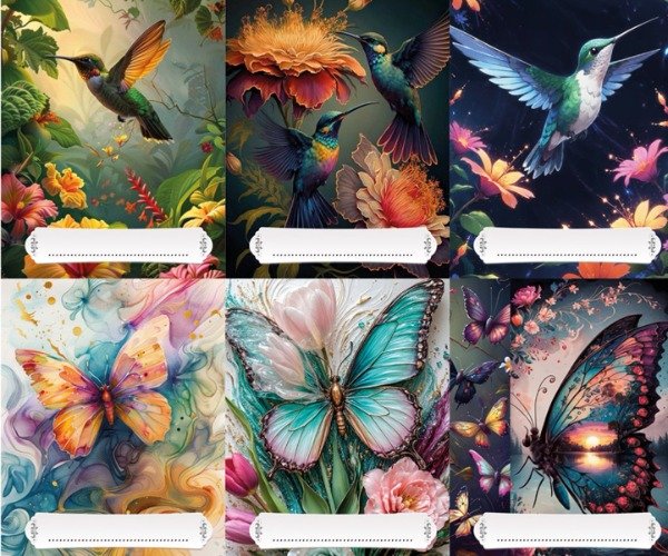 Producto - separador MARIPOSAS x6 NUM 3