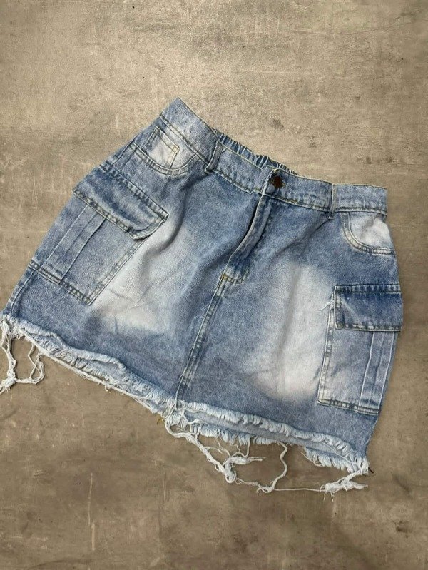 Producto - Pollera CARGO DENIM