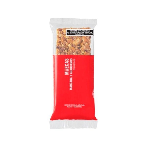 Producto - Barra de Cereal Manzana y Arandanos x 45g MUECAS