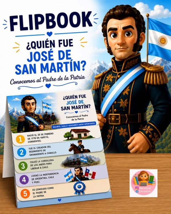 Producto - "FLIPBOOK: JOSÉ DE SAN MARTÍN"