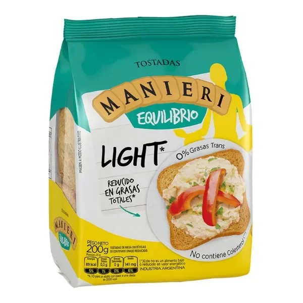 Producto - TOSTADAS MANIERI LIGHT 200GR