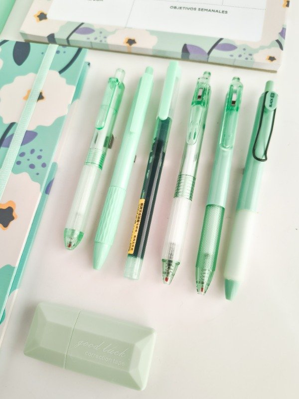 Producto - Combo cuaderno + organizador semanal + accesorios - Turquesa - 5