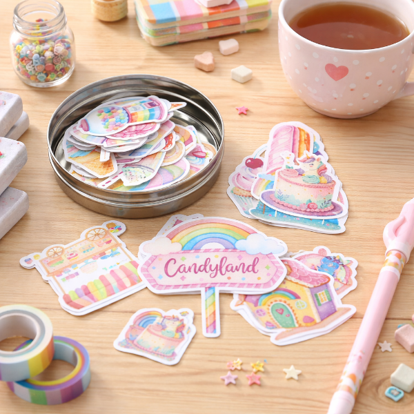Producto - Lata de stickers Candyland Grande