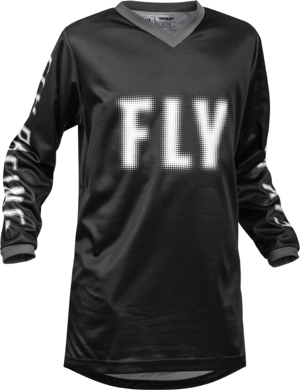 Producto - JERSEY FLY RACING NIÑO F-16 NEGRO/BLANCO