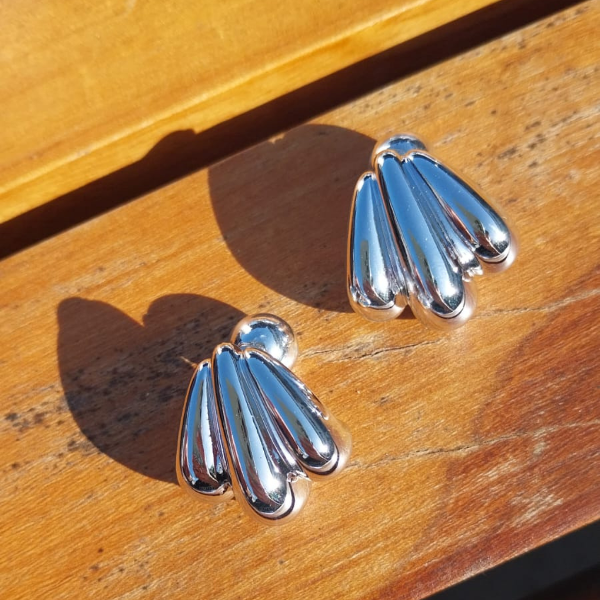 Producto - Aros chunky - Mar Plateado