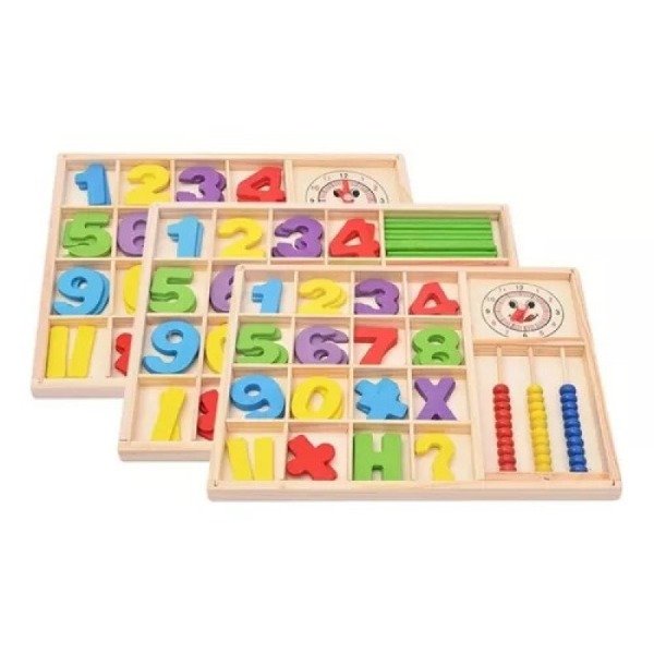 Producto - Box Didáctico de madera operaciones matemáticas