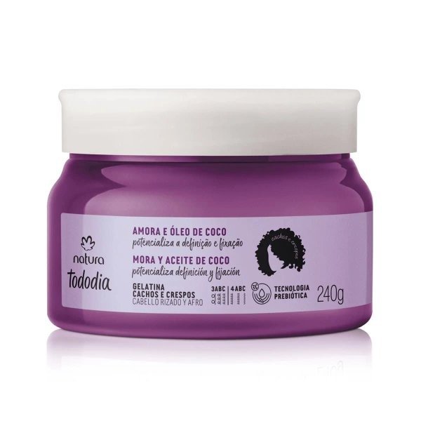 Producto - Gel para rizos y ondas con mora y aceite de coco Natura Brasil