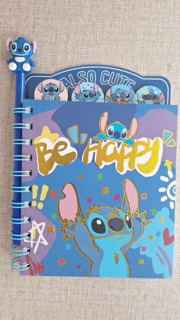 Producto - Anotador Stitch con lapicera - 0