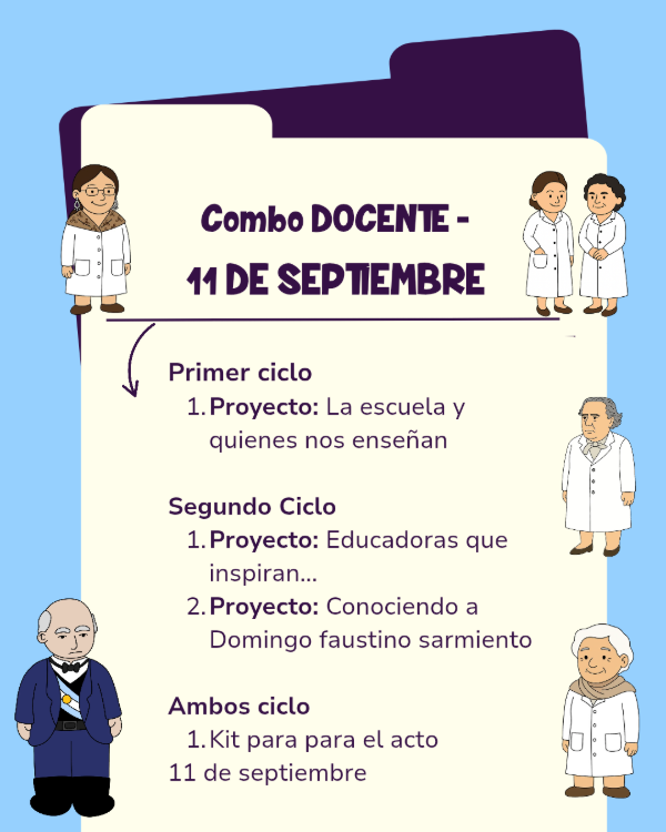 Producto - 11 DE SEPTIEMBRE: COMBO DOCENTE