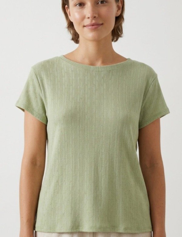 Producto - Remera Corta Ribb Calado (Art. 5957)