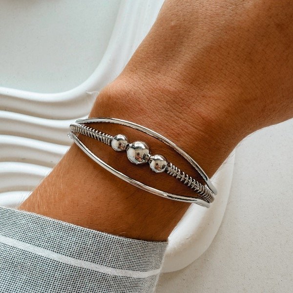 Producto - Pulsera AURORA plateado