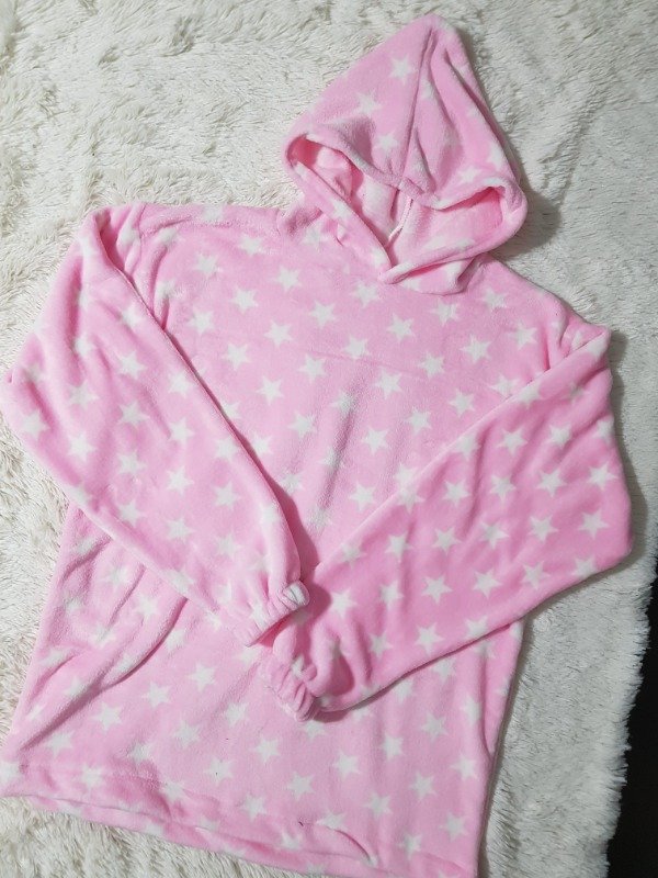 Producto - Maxi Buzo Polar Soft Estrellas Rosa