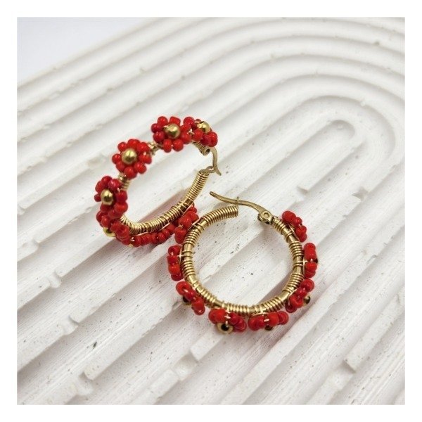 Producto - ARGOLLAS FLORES - Varios colores - 3