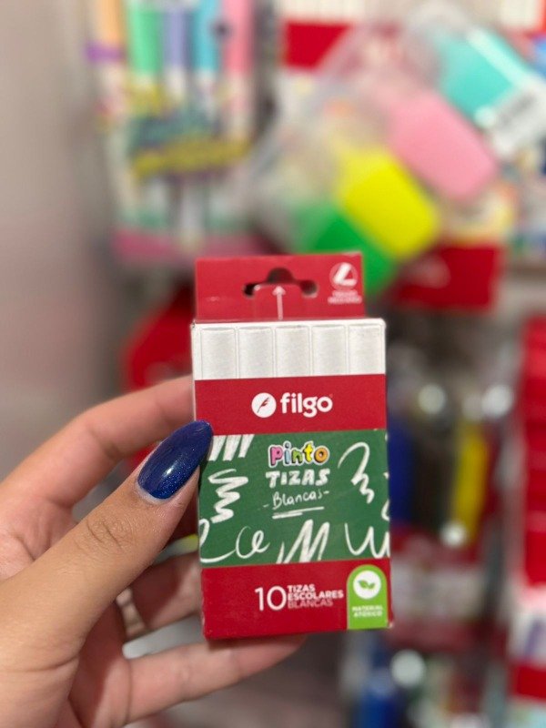 Producto - Tizas blancas Filgo x10
