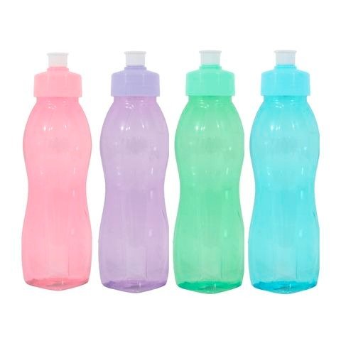 Producto - BOTELLA DE PLASTICO CON PICO 600CC QUBO SURTIDO