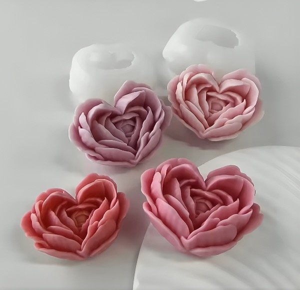 Producto - MOLDE ROSA CORAZÓN