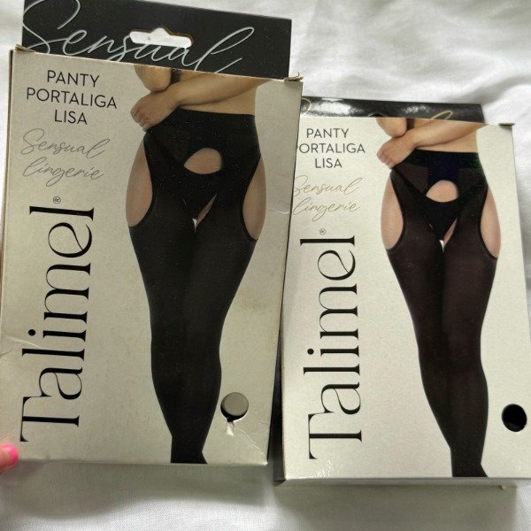 Producto - Talimel Panty Portaliga lisa negra Talle unico