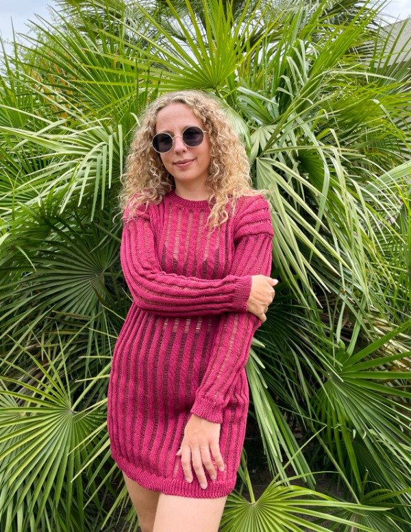 Producto - SWEATER CALADO BORDO