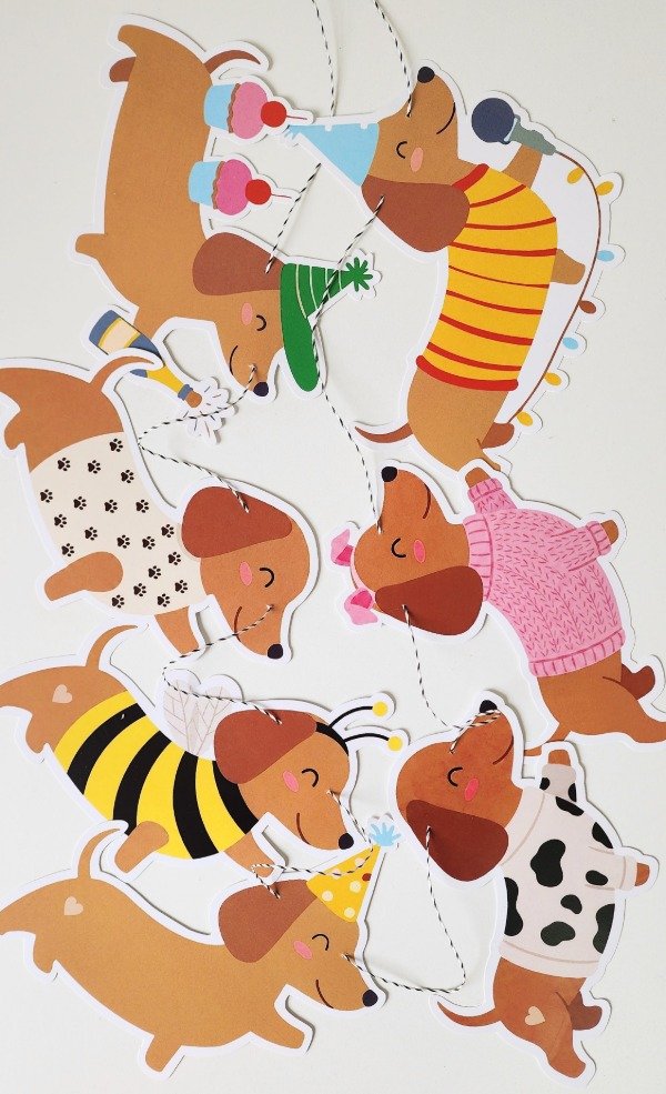 Producto - Perro Salchicha Cotillón Kit Cumpleaños Completo - 7