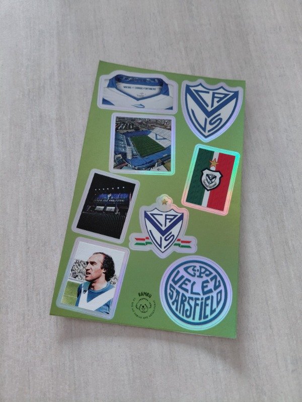 Producto - Planchitas de stickers - Fútbol Velez