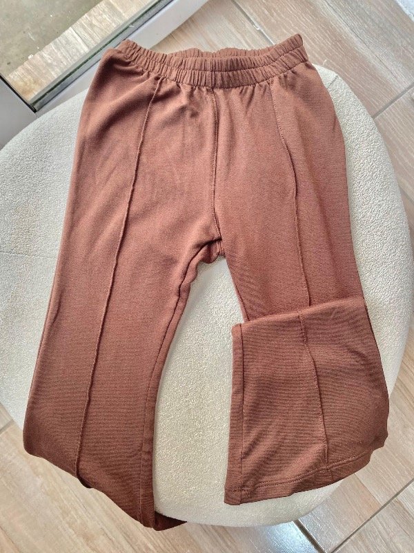 Pant Oxford algodón choco (nena)